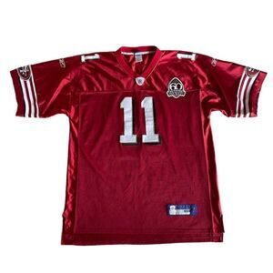 Official NFL San Francisco 49ers Red‎ Jersey #11 A. Smith 60th Anniversary